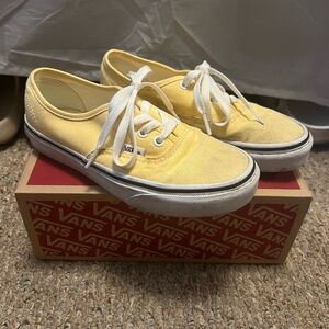 VANS Authentic pastel yellow shoes women 5.5